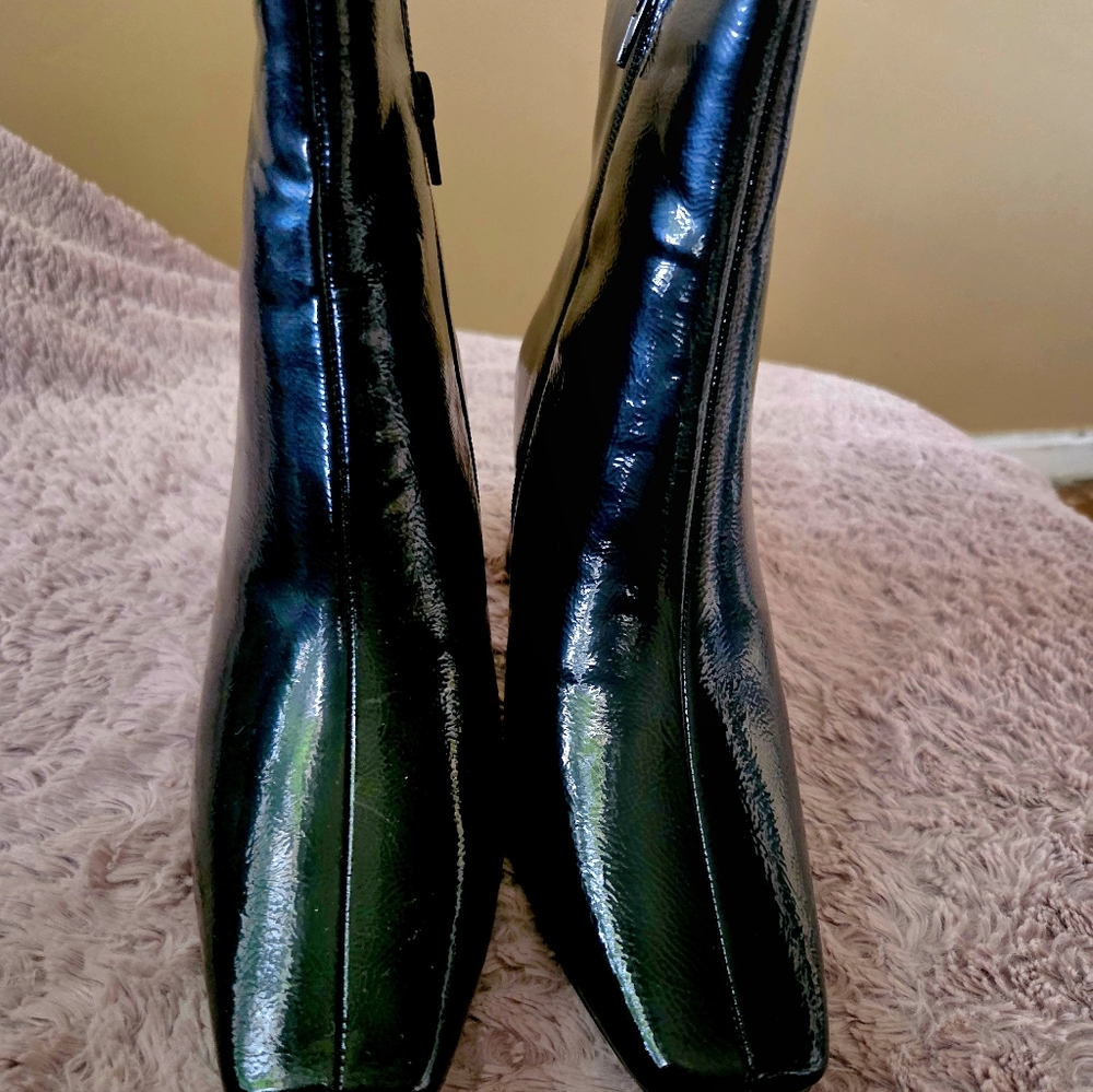 Patent Leather Bootie Size Ten Nwt
